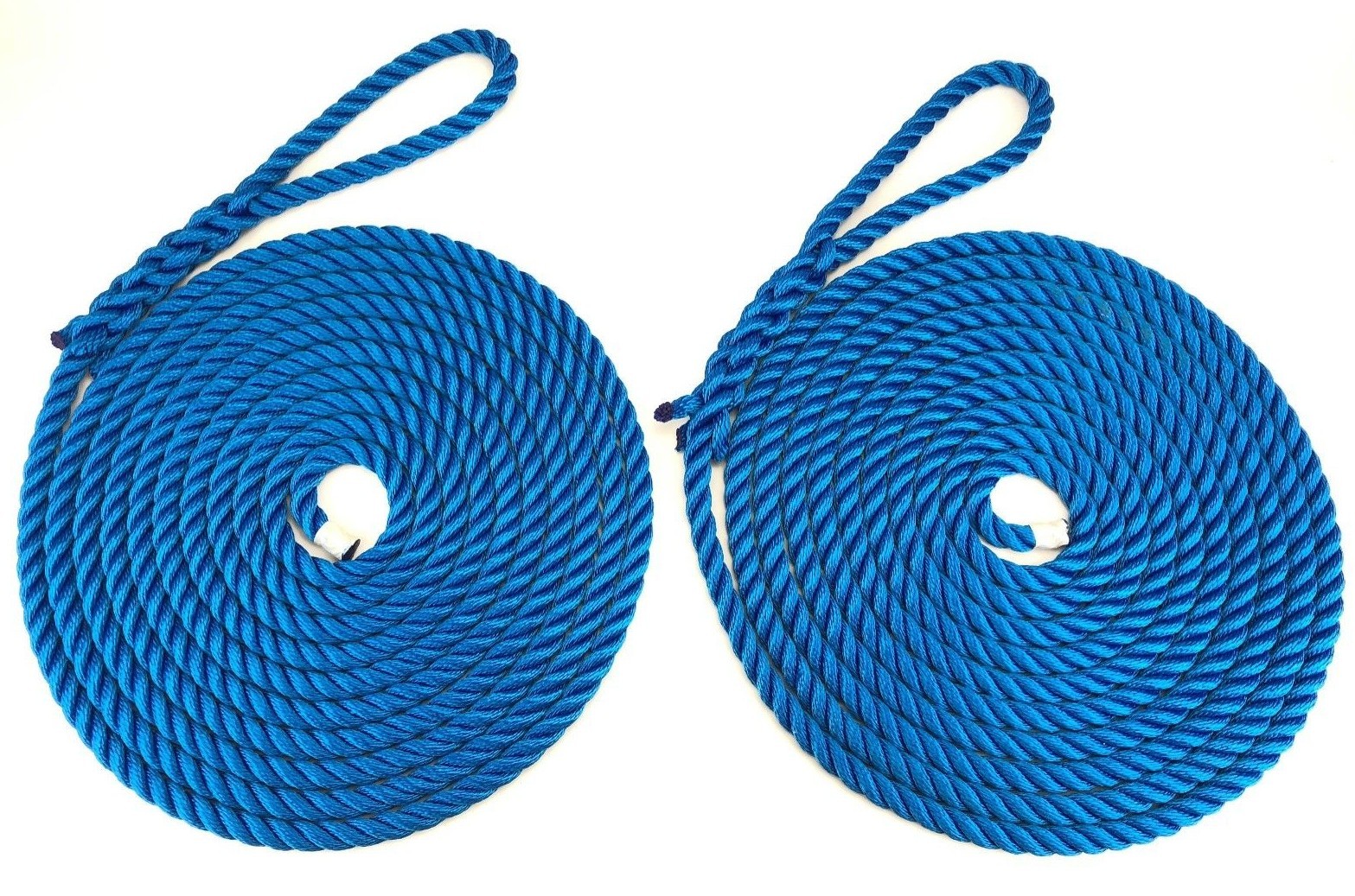 2 x 18 Metres of 14mm Royal bluee Mooring Ropes. Warps, Boat Lines, Yachts, Canal 2 x 18 Metres of 14mm Royal bluee Mooring Ropes. Warps, Boat Lines, Yachts, Canal