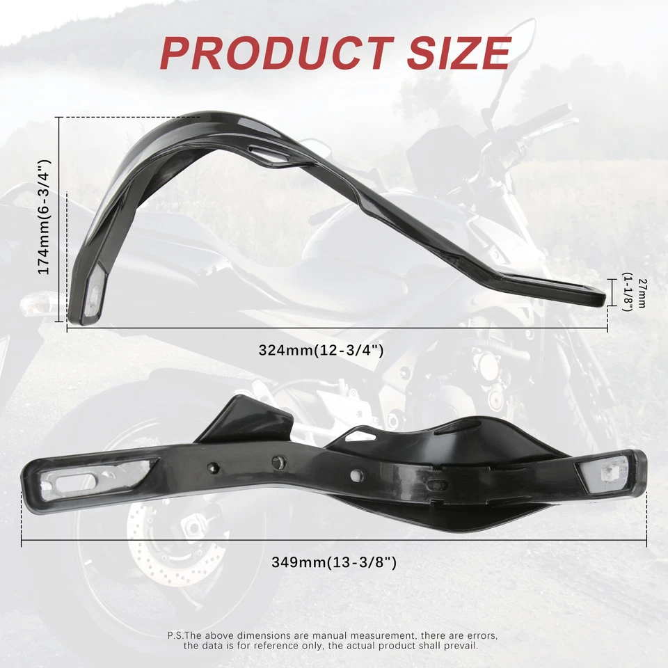 ABS 7/8" Motocicleta Bicicleta Guardamanos Protectores Para Suzuki DR650 Foto 2 de 4