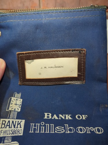 Vintage Bank Bag Hillsboro MO Hausgen - Picture 5 of 6