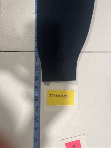 Lands End Men's Supina Cotton V Neck Cardigan Sweater Navy XL Preppy Casual Warm - Picture 8 of 13