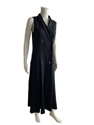 Daniel Hechter Sleeveless Maxi Dress, Sleeveless Double Breasted Collared Dress - Picture 2 of 7