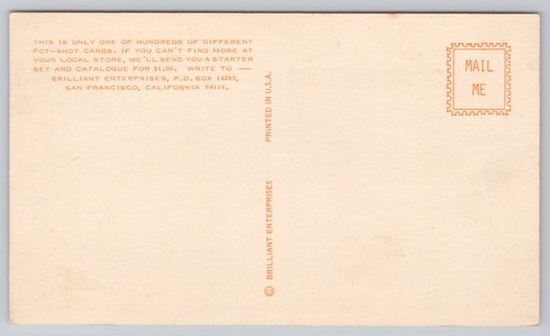Postcard Making Love and Taking Out Garbage Pot Shot Card, Humor - Picture 2 of 2