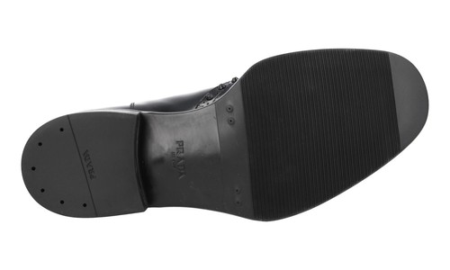 PRADA Leder Laufsteg Nieten Chelsea Boots Stiefelette Schwarz - NEU - Bild 9 von 11