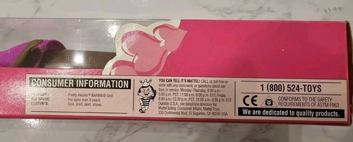 New Unopened Barbie 1995 Pink Pretty Hearts African American Doll MANY Pics Vtg - Picture 8 of 18