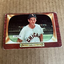 1955 Bowman Johnny Groth #117 Chicago White Sox Vintage Baseball Card (fair)(e4)