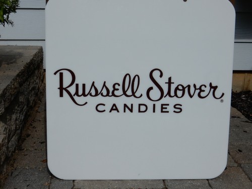 Vintage 24 x 24 inch Russell Stover Candies Sign - Picture 2 of 3