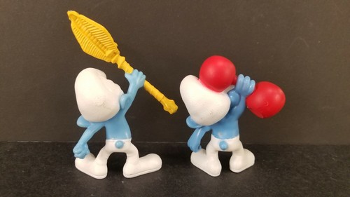 2011 Smurfs PVC Figure Lot Of 2 Clumsy Klefty - Bild 4 von 5