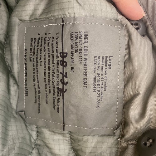 NEU ORC US Army verbesserte ACU Regenanzug nasses Wetter Regenjacke Parka Mantel Futter - Bild 6 von 7