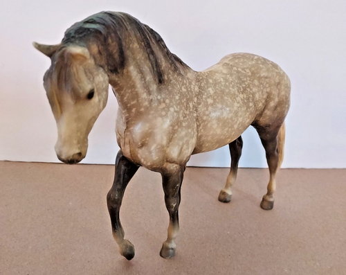 Traditional Breyer Foundation Horse #85 Azteca Wild Dapple Gray Stallion Vintage