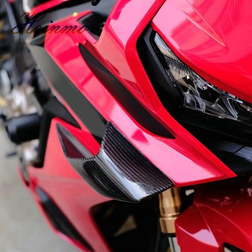 For CBR650R 2019 - 2023 Winglet Cubierta de alerón de viento fibra de carbono real dos piezas - Imagen 2 de 4