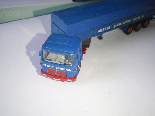 Eigenbau/Wiking Pritschensattelzüge, MAN "Arster Spedition Bremen 3 St. und 1 - Bild 8 von 9