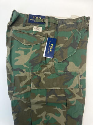 36X30 Polo Ralph Lauren Men's Slim Fit Camo Ripstop Cargo Utility