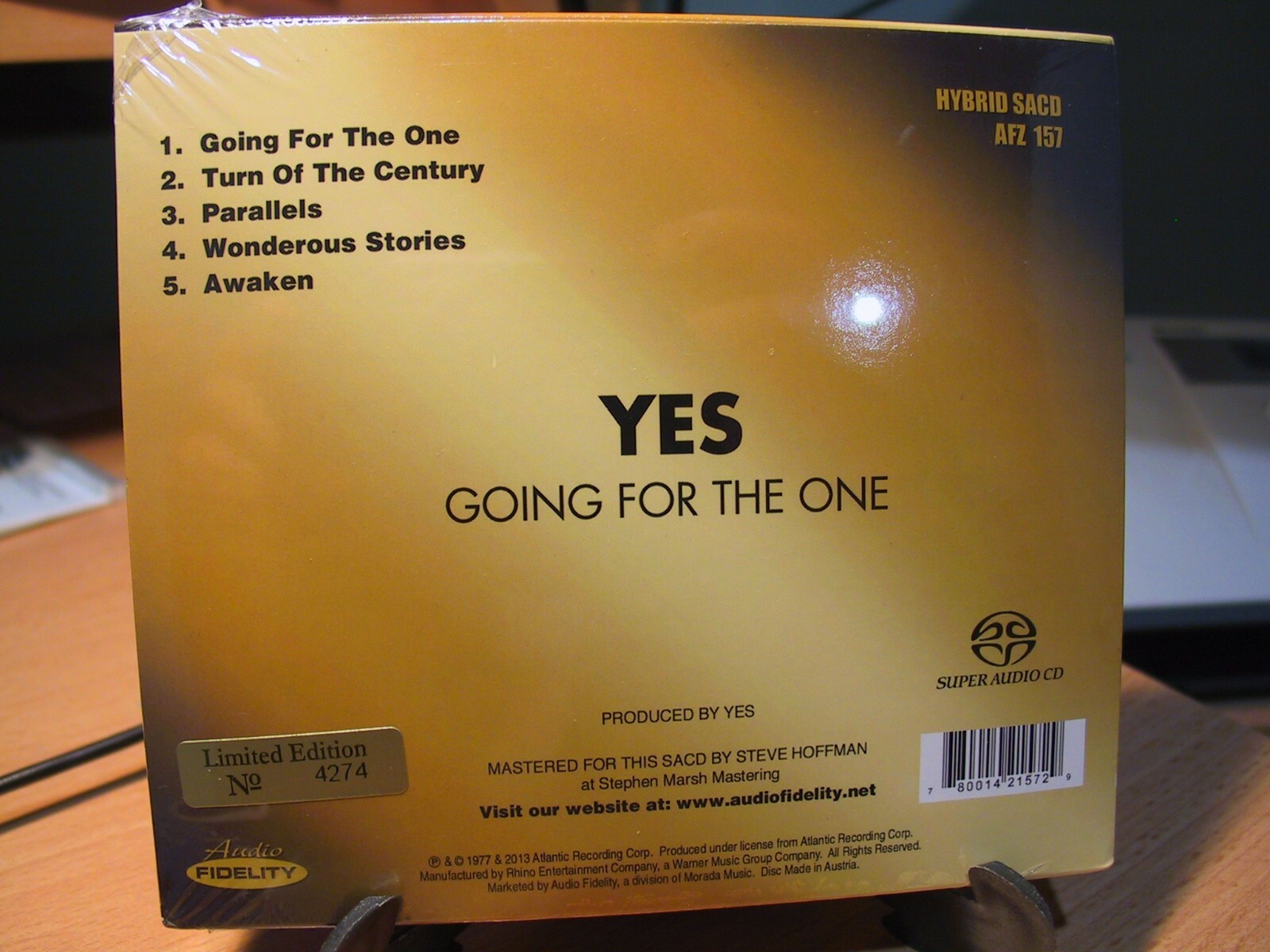 AFZ-157 Hybrid SACD Audio Fidelity Yes Going for the One Sealed #4368/5000 Korzystne, okazja