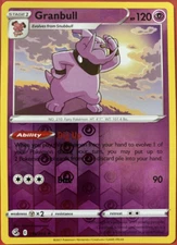 Pokemon - Granbull - 116/264 - Rare REVERSE HOLO - FUSION STRIKE -NM/M -New