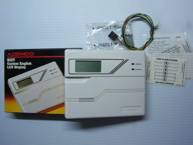 New Ademco 6127 Fixed English Keypad W Wire Harness U0026quot Rare