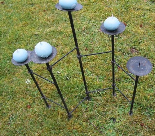 Klappbarer Metall Stand Teelicht / Kerzenhalter - Bild 5 von 6