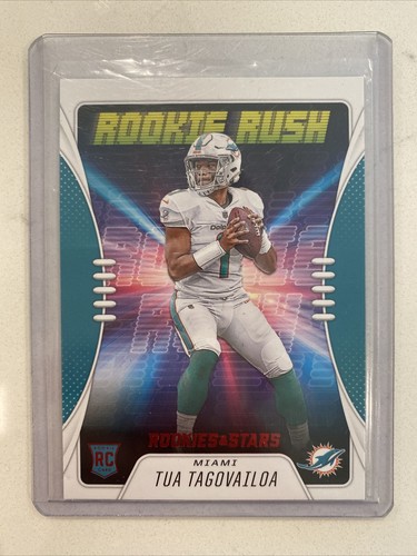 Tua Tagovailoa 2020 Panini Rookies and Stars Rookie Rush Red RC #RR-2 Miami - Foto 1 di 2