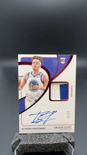 2023-24 Panini Immaculate Brandin Podziemski RC Rookie Patch Auto Red /49 #7969S