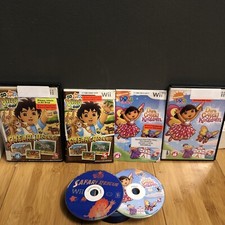 Dora Saves The Crystal Kingdom & Go Diego Go! Safari Rescue W/ Manuals TESTED