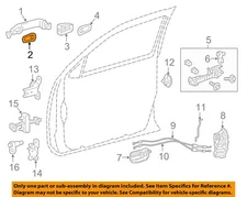 TOYOTA OEM 14-21 Highlander Lock Hardware-Handle, Outside Pad 692410E090
