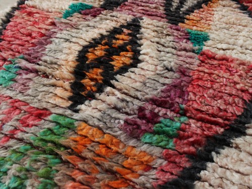 Moroccan Vintage Wool Runner Rug 2x10 Boho Unique Vintage Berber Rug Runner 2x10 - Picture 3 of 10