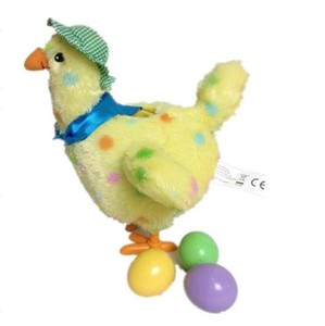 stuffed chicken toy that lays eggs