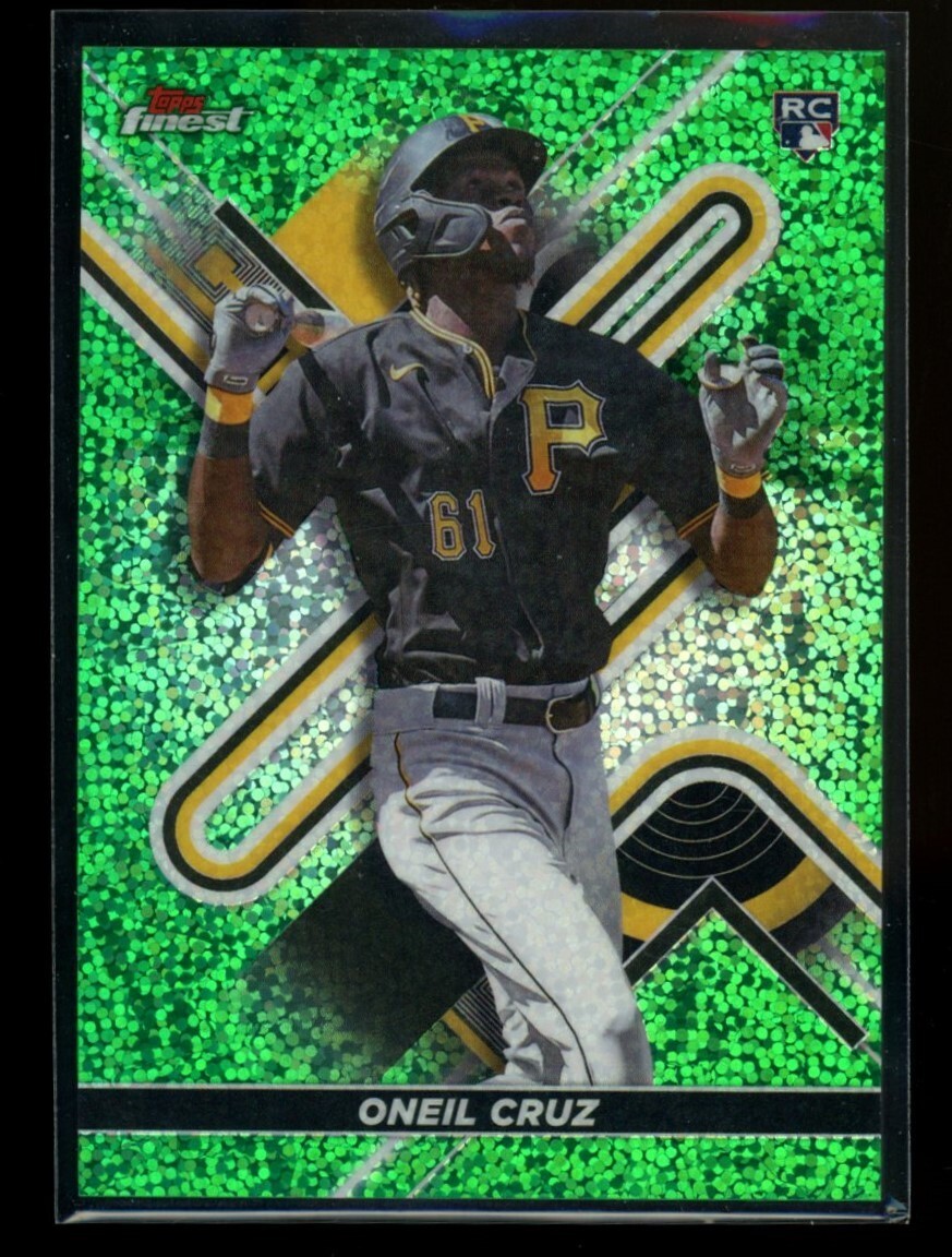 2022 Topps Finest Oneil Cruz #16 Rookie RC Green Speckle Refractor 005/125 JX63