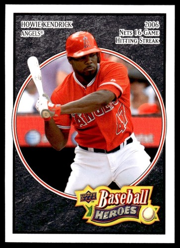 2008 Upper Deck Baseball Heroes BLACK Howie Kendrick Los Angeles Angels #84 - Picture 1 of 2