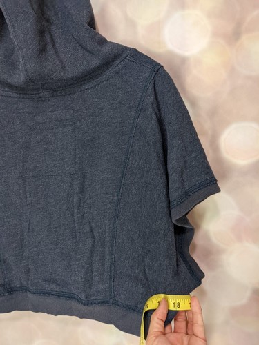 Women's/Junior's Hollister Navy Blue #2 Cropped Pullover Slouchy Sweatshirt Sz S - Picture 8 of 9