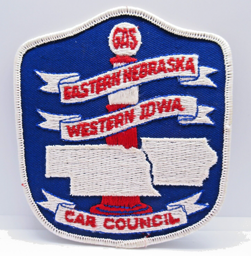 Eastern Nebraska Western Iowa Car Council - Gas Pump Globe Logo - Vintage Patch - Bild 6 von 6