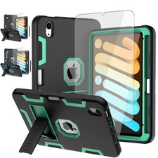 For iPad Mini 6 Case 2021 Gen Shockproof Heavy Duty Armor Rubber Case Cover