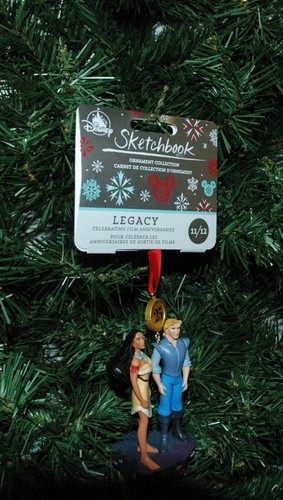 Disney Legacy Sketchbook Pocahontas 25° Anniversario Decorazione Natalizia Nuovo con etichette - Foto 2 di 3