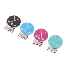 Golf Ball Marker Golf Hat Clip Magnetic Alloy Golf Ball Mark Removable Hat Cl_ou