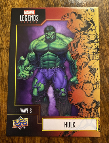 Upper Deck 2021 Marvel Legends Series - Esclusiva Gamestop #34 Wave 3 - Hulk - Foto 2 di 7