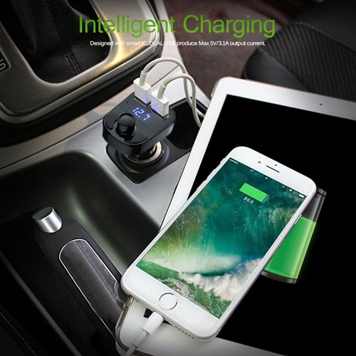 Auto Wireless FM Transmitter Adapter Bluetooth 5.0 2USB PD Ladegerät AUX Freisprecheinrichtung - Bild 6 von 9