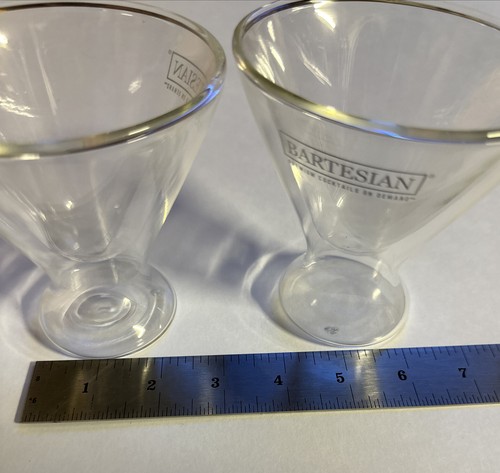 Juego de 2 vasos de martini sin tallo cócteles BARTESIAN Premiums - Imagen 9 de 11