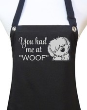 Dog Grooming Apron "YOU HAD ME AT WOOF" pet groomer salon waterproof dog wash