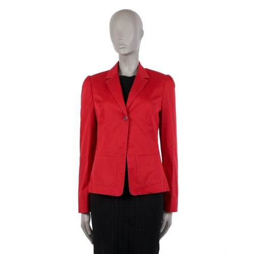 40249 auth ETRO strawberry red cotton Blazer Jacke