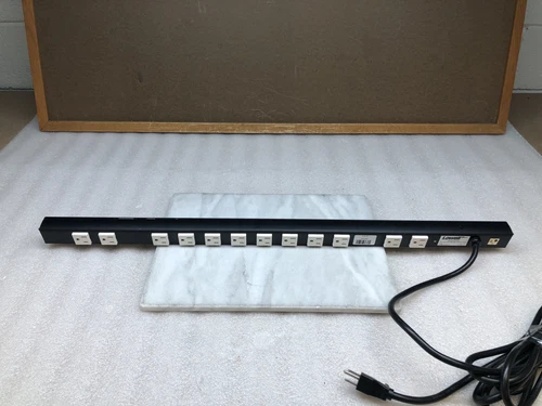 Lowell ACS-1512 15A 12-Outlet 125 VAC 60hz Power Strip Surge Protected When Lit