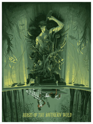 RICH KELLY: BEASTS OF THE SOUTHERN WILD limitiert Kunstdruck Filmposter nicht MONDE