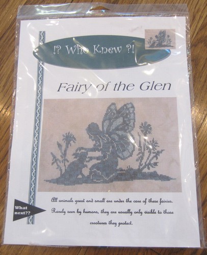 Fairy Of The Glen Monotone Silhouette Embroidery Set New Sealed - Picture 1 of 2