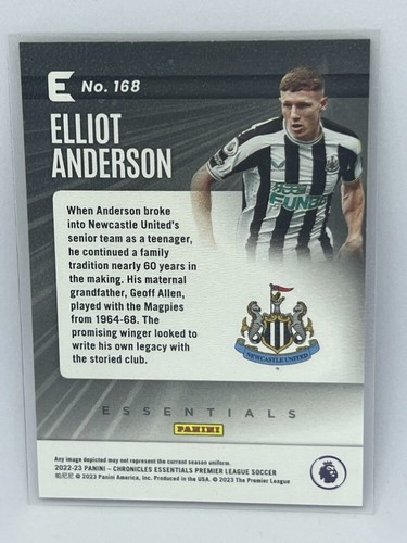 Elliot Anderson 2022-23 Panini Chronicles Essentials Premier League # 168 - Bild 2 von 2