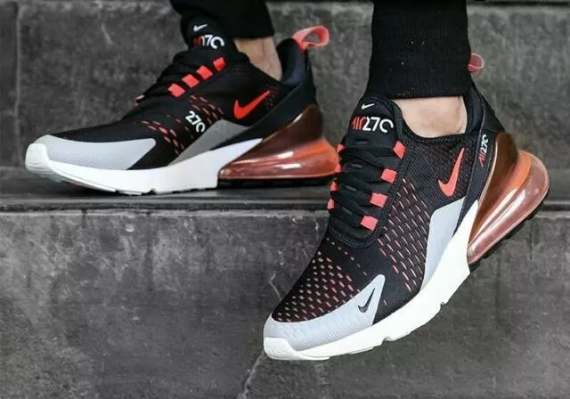 Nike Air Max 270 Sneakers in Black and Red-Gray