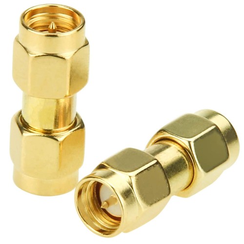 10x SMA Male Plug to SMA Male Plug RF double Straight Coaxial Connector Adapter - Picture 2 of 6