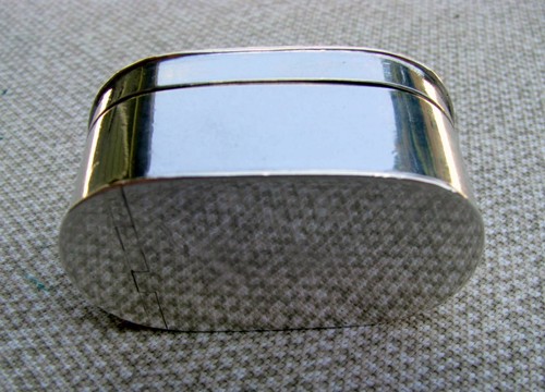 MINTY 1799 ARGENTO STERLING OVALE TASCABILE NOCE MOSCATA GRATTUGIA 8 SEGNI DISTINTIVI / LONDRA - Foto 17 di 18