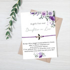 Daughter In Law Gift, Guardian Angel Bracelet Keepsake, Birthday Gift