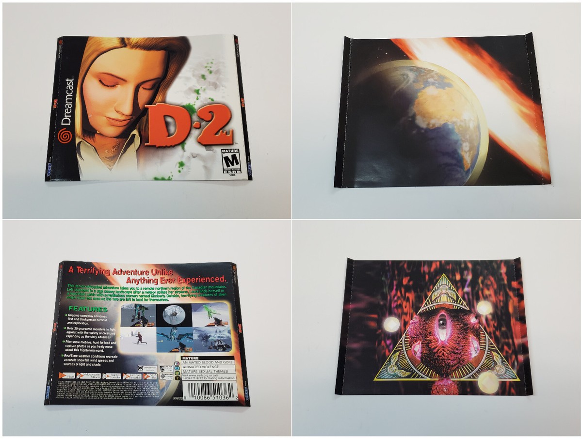 D2 Survival Horror CIB Complete Game Sega Dreamcast Tested