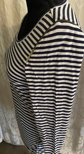 Neu ohne Etikett Michael Kors Nadelstreifen Top Größe Medium - Bild 4 von 6