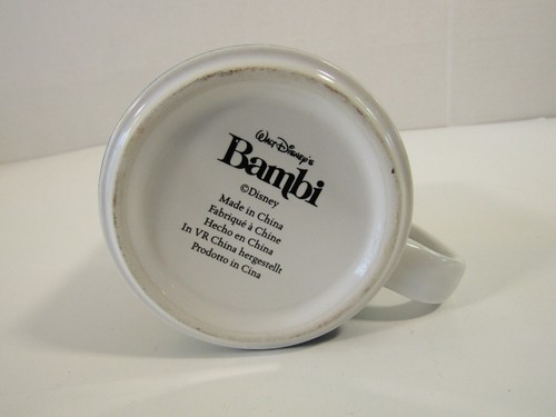 Disney Bambi and Friends Coffee Cup Tea Mug All Over Print 90s Vintage 3.75 in - Picture 9 of 9