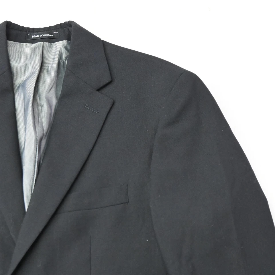 Pronto Uomo 36R Negro Mezcla de Lana Hombre Traje Blazer Abrigo Deportivo Chaqueta Foto 2 de 4